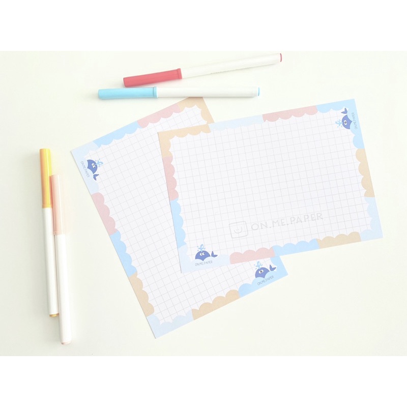 🐳 Fizzy Whale A5 Paper 🐳