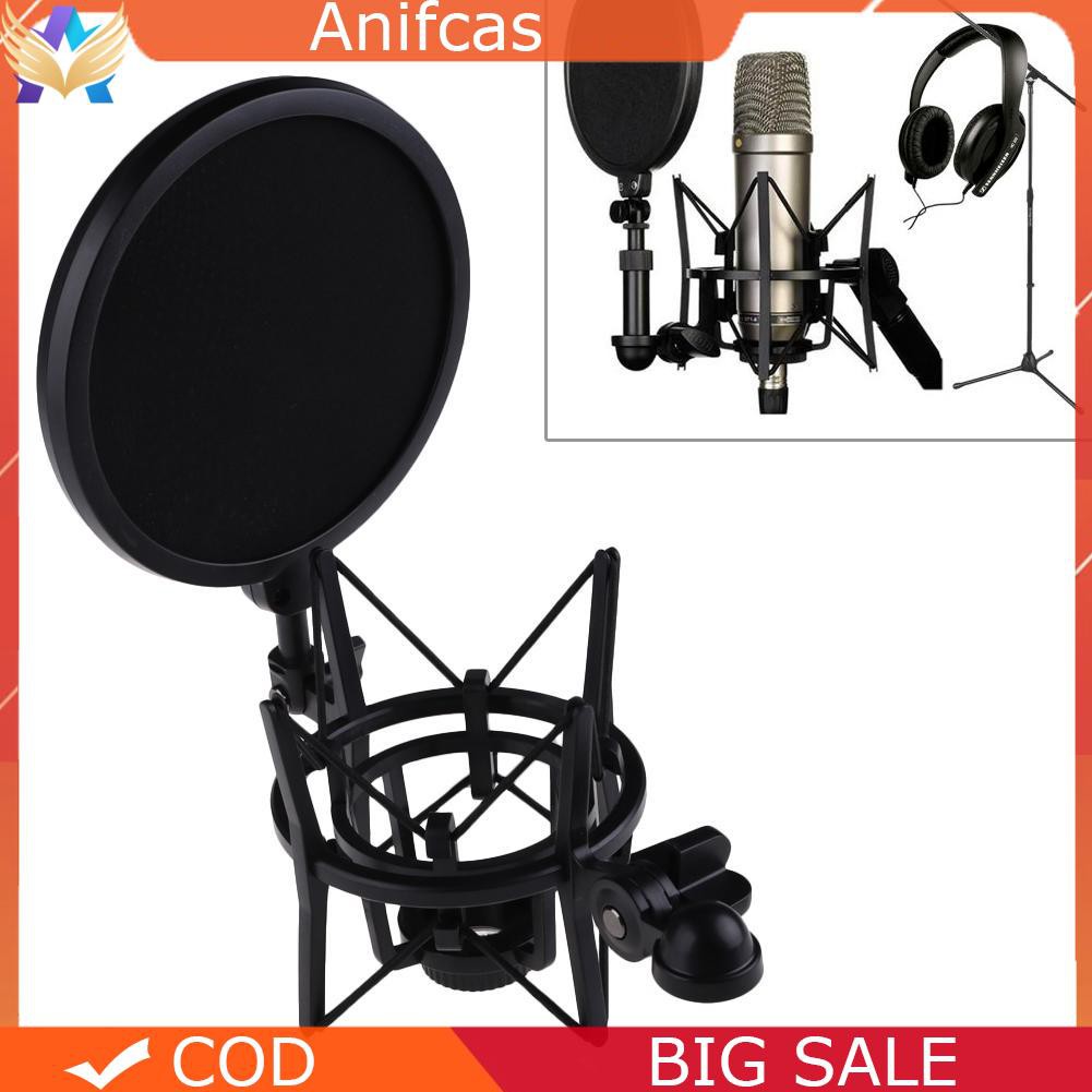 Mic Microphone Shock Mount Stand Holder Suspension Mount Clip for Rode