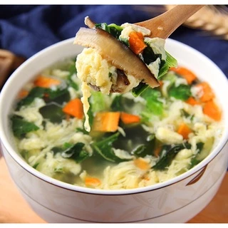 ซุปผักกึ่งสำเร็จรูป ซุปผัก ไข่ สาหร่าย แบบอัดก้อน ขนาด 6 กรัม Egg Soup 6 g 蛋花汤