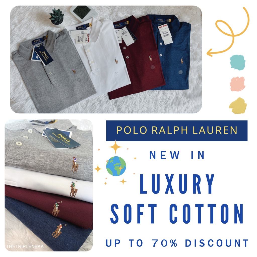 ✨?รุ่นใหม่สแกน QR CODE ได้ค่ะ : LUXURY SOFT COTTON POLO RALPH LAUREN  ???? | Shopee Thailand