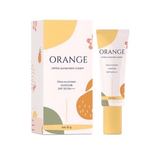 แบบกระปุกกันแดดส้ม🍊Orange white SPF50 PA+++  รุ่นใหม่ล่าสุด