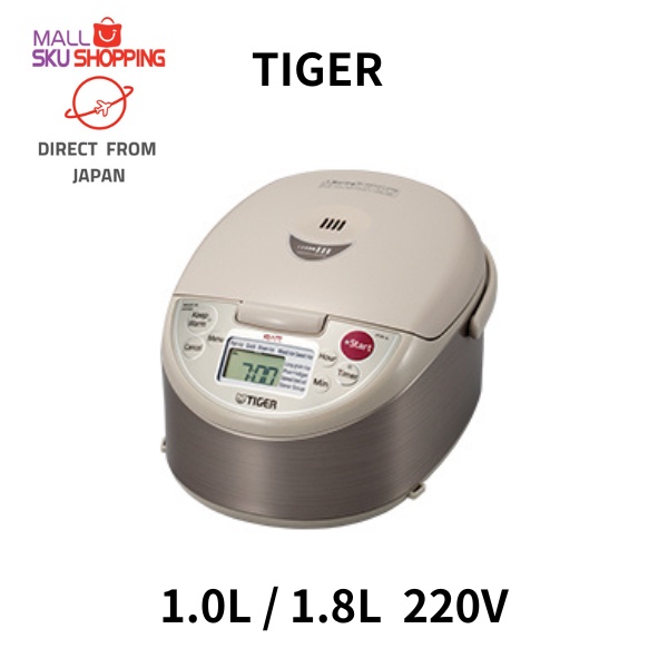 【Direct from Japan】TIGER IH Rice Cooker JKW-A10W-CUZ 1.0L / JKW-A18W-CUZ 1.8L  220v  made in Japan  LCD Control Panel   3-layer metal pan/skujapan