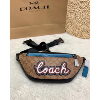 Coach Warren Bag Belt In Signature