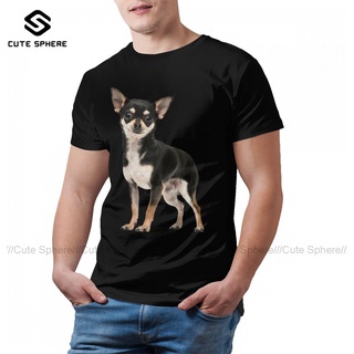 ขายดี เสื้อยืดแขนสั้น พิมพ์ลายกราฟฟิค Chihuahua Basic Fun FEknfg11LBijjb80