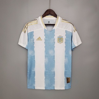 เสื้อกีฬาแขนสั้น ลายทีมชาติฟุตบอล Maradona Messi 20/21 Argentina ครบรอบ 200 ปี