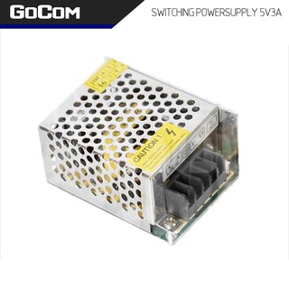 Gocom สวิทชิ่ง DC 5V โวลท์ 3A แอมป์ เพาเวอร์ซัพพลาย 15 วัตต์ Switching Power Supply 220V AC to 5V DC 3A Power 15W