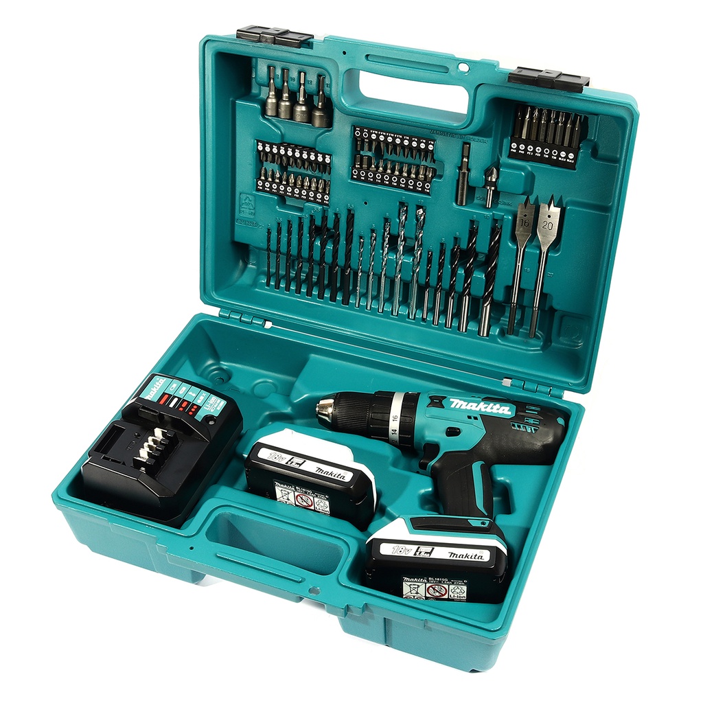MAKITA HP488D003  สว่านไร้สายกระแทก 18V+ชุด74PC