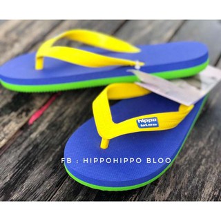 3สี Bluegreen yellow Hippo shoe รองเท้าแตะฮิปโป  No. 36-37-38-39-40-41-42-43-44-45-46