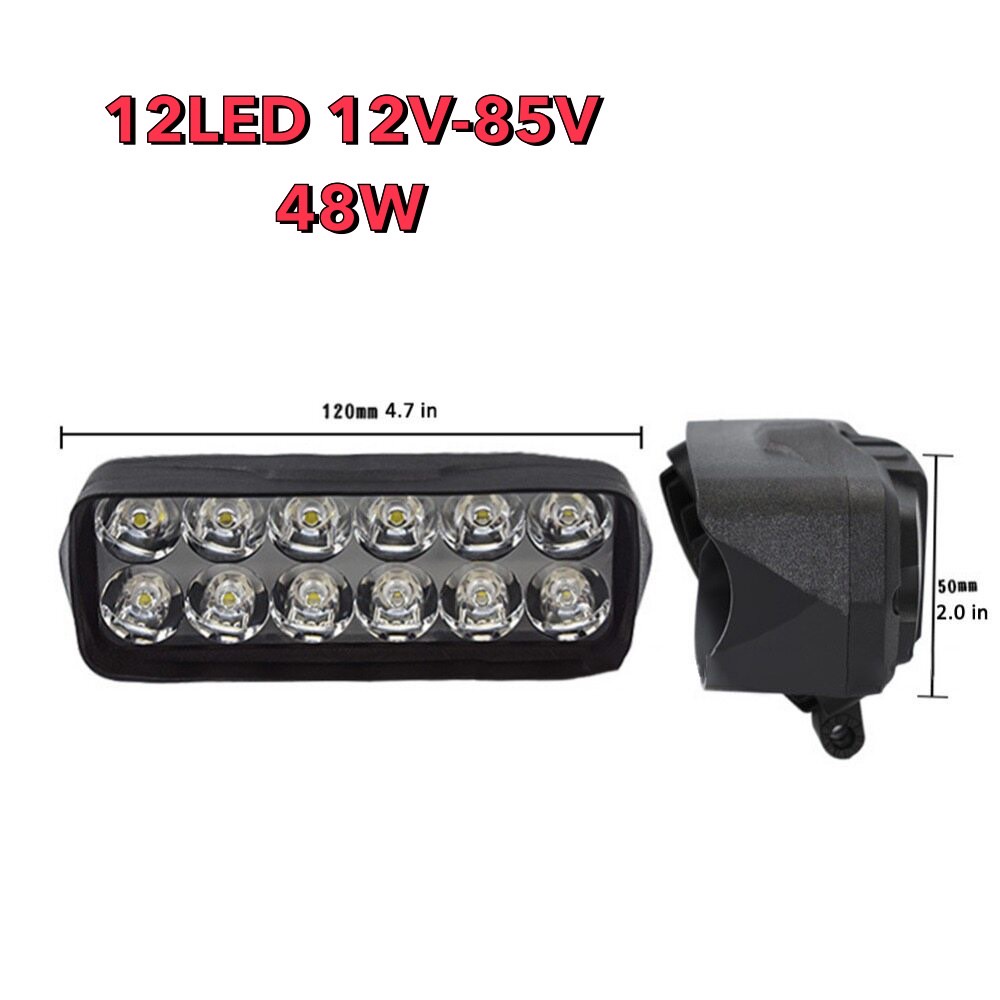 All New เเพค 1ชิ้น ไฟสปอร์ตไลท์ 12LED ไฟหน้ารถ SPOT BEAM US 42Watt 12V-85 แสงขาว รถยนต์ มอเตอร์ไซค์