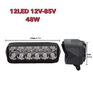 All New เเพค1ชิ้น ไฟสปอร์ตไลท์ 12LED ไฟหน้ารถLED SPOT BEAM US 42Watt 12V-85 แสงขาว เสริม รถยนต์ มอเตอร์ไซค์