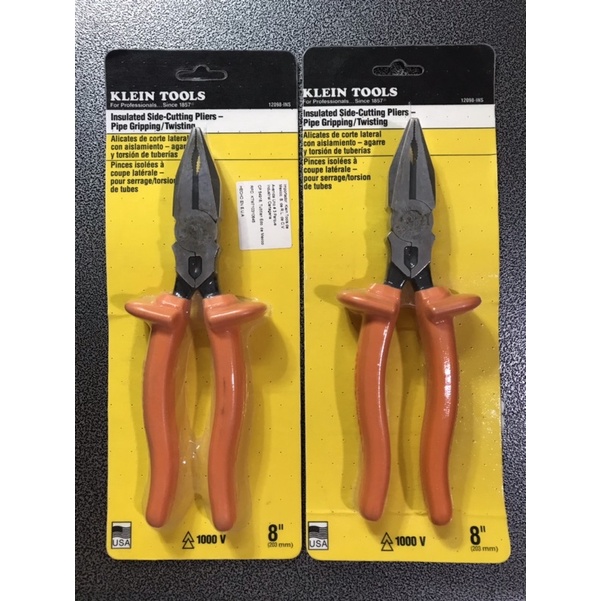 คีมงานไฟฟ้า KLEIN TOOLS หุ้มฉนวนกันไฟฟ้า 1000V made in USA