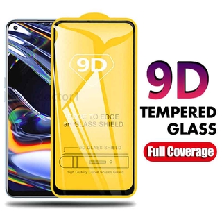ฟิล์มกระจก 9D แบบเต็มจอใส สำหรับ Realme 9 9i 8 7 C25s GT 2 GT2 NEO 3 C35 C30 C21 C11 C15 C12 C17 6 X2 5 Pro 8i Narzo 50A Prime 30A 50i X3 X7 7i C3 X XT 5s 5i 6i 2022 4G 5G กระจกนิรภัย แบบเต็ม 9D