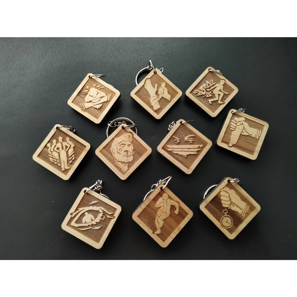 พวงกุญแจไม้ลาย perk จากเกม Dead by Daylight