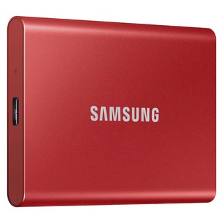 Samsung SSD T7 Portable 1TB (Red) ฮาร์ดดิสก์ เอสเอสดีพกพา (MU-PC1T0R/WW)