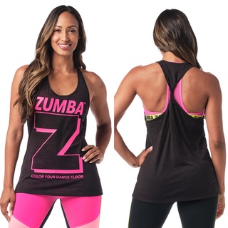 Zumba Wear : Color Your Dance Floor Twisted Back Tank (เสื้อกล้ามออกกำลังกายซุมบ้า)