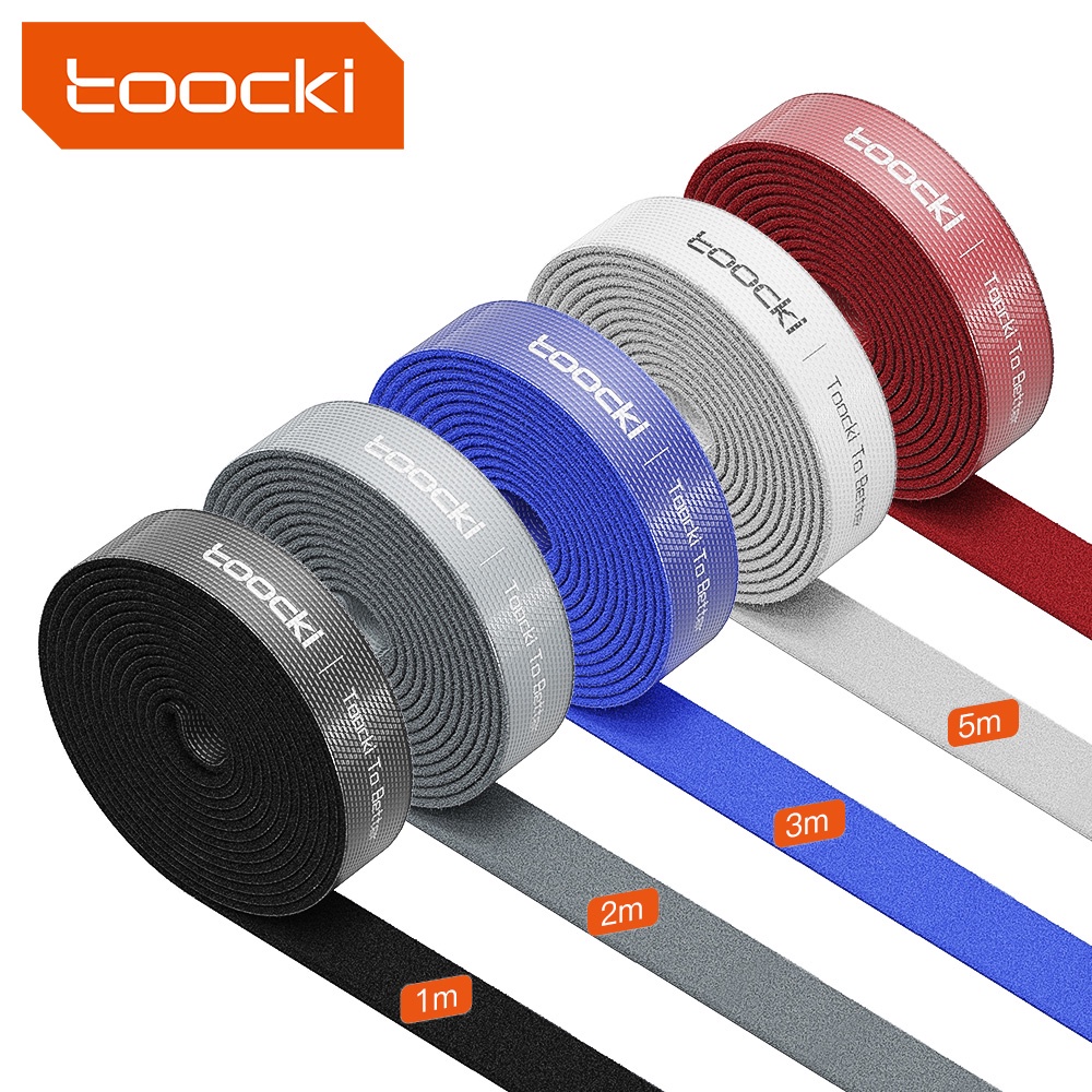 Toocki self-adhesive Cable Organizer Earphone Wires Management Cable Winder Tape Protector for Mobile Phone Accessories Wires Organizers