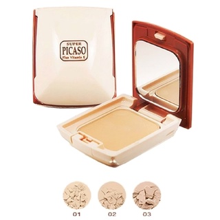 แป้งเค๊กผสมรองพื้น SUPER PICASO TWO WAY POWDER CAKE 11g