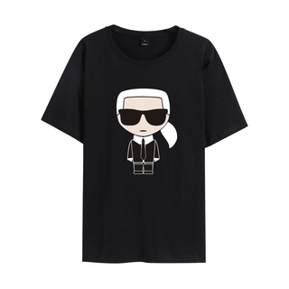 เสื้อยืดแขนสั้น พิมพ์ลาย Karl Lagerfeld Carl.lagerfield เข้ากับทุกการแต่งกาย แฟชั่นฤดูร้อน ไซซ์ S-5XL