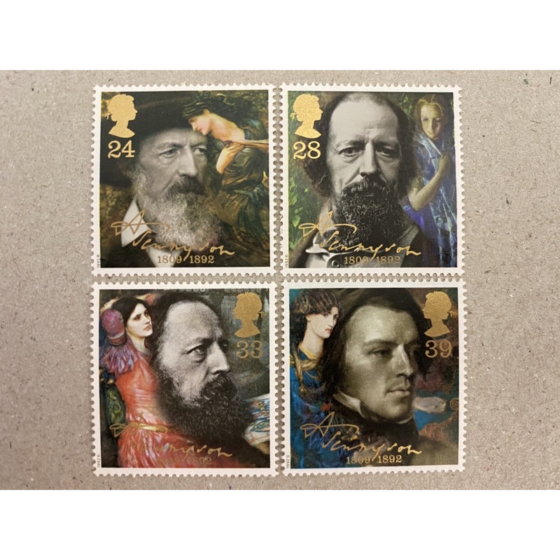 {JK} Great Britain 1992 - Tennyson 4V MNH