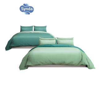 Synda ผ้าปูที่นอนรัดมุม Cotton Satin 500 เส้นด้าย รุ่น PLENARY GREEN,PLENARY MINT