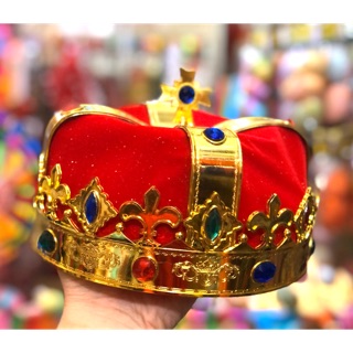 หมวก🤴 มงกุฎราชา 💎ราชินี ผ้ากำมะหยี่ แฟนซี Crown party hat