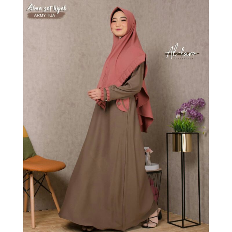 Alma SET HIJAB โดย ALFARO / GAMIS SET HIJAB / ALFARO / ALMA SET HIJAB