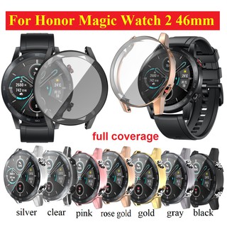 🔥New🔥 เคส Honor Magic Watch 2 46mm Case Full Screen Covered Protection TPU Soft honor magic 2 Case For Huawei honor watch magic 2 shockproof Cover