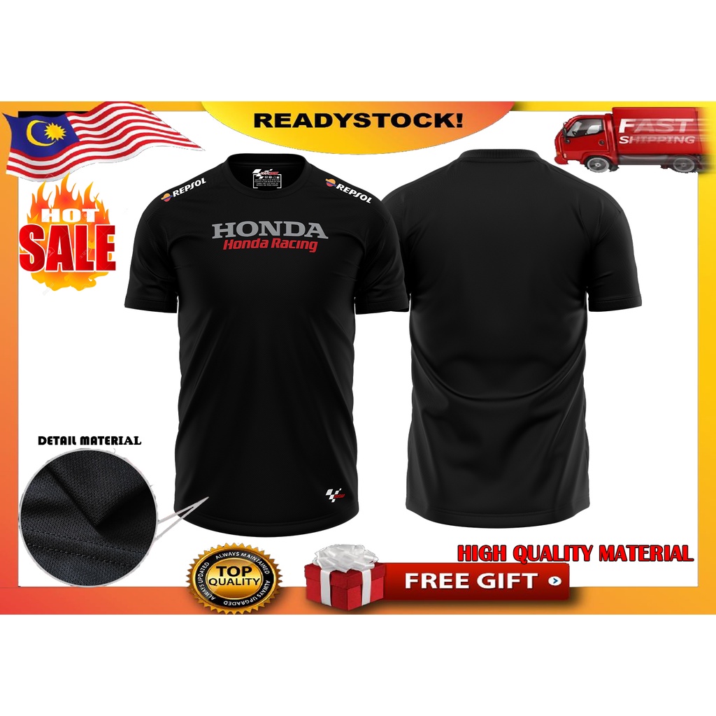 เสื้อยืด HONDA REPSOP MOTOGP 2022 เสื้อยืด HONDA