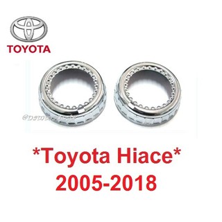 ครอบปุ่มแอร์ TOYOTA HIACE COMMUTER 2005 - 2018 โตโยต้า ไฮเอช คอมมูเตอร์ ครอบลูกบิดแอร์ ครอบสวิทช์แอร์ ครอบสวิตช์