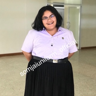 พลีต xxl จีบแท้ ( ยืดถึงเอว 52 นิ้ว ) จีบรอบเอวใหญ่ ถูกระเบียบ ทุกมหาลัย