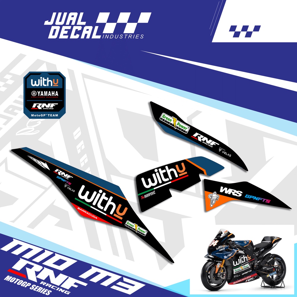 Mio M3 125 RNF WITH-U สติกเกอร์ Yamaha Variation Striping สติกเกอร์มอเตอร์ Z 125 WithU MOTOGP editio