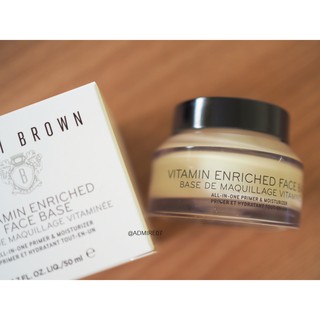 ส่งฟรี Bobbi Brown VITAMIN ENRICHED FACE BASE 50ml ไพรเมอร์ และ มอยส์เจอไรเซอร์ AUG02