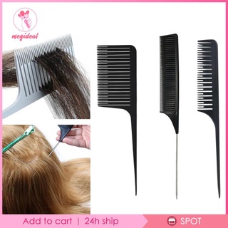 [🆕MEG-11--] 3pcs Weaving Highlighting Foiling Comb Highlight Dyeing Rat Tail Tool Set