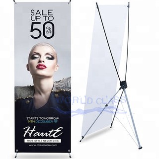 X Stand banner ขาตั้งป้าย X สแตน ขาตั้งป้ายหน้าร้าน ขนาด 60*160 / 80*180 ซม.