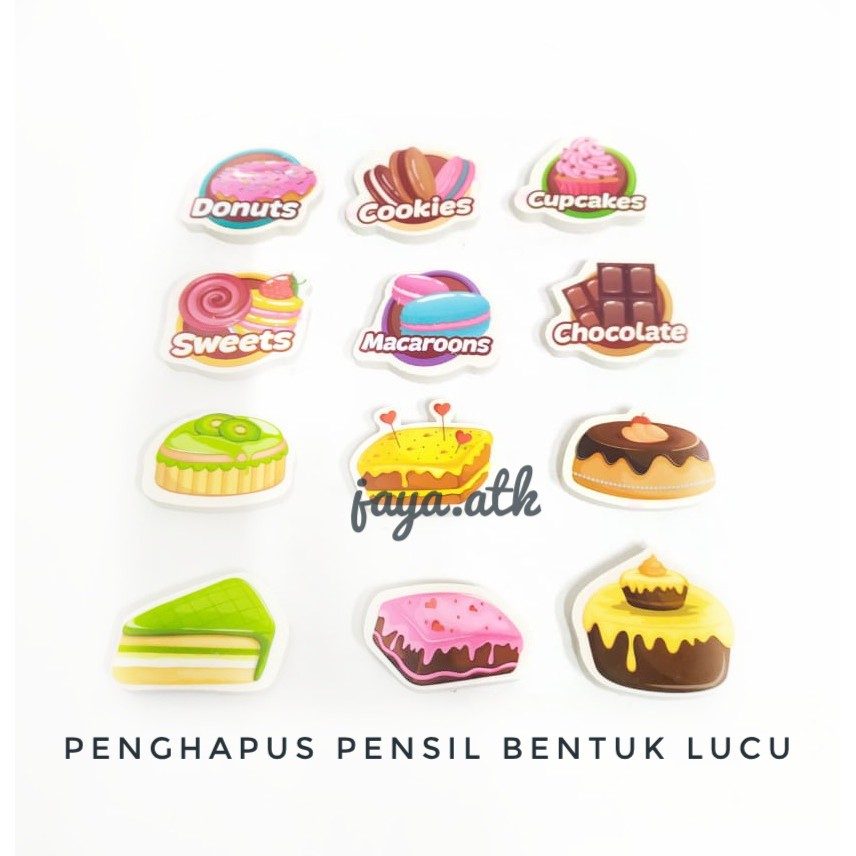 PENCIL ERASER SMALL CUTE ERASER CUTE SHAPE ERASER CUTE PENCIL STIP ERASER