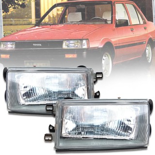 ไฟหน้า ไฟตา รุ่น โตโยต้า โคโรลล่า TOYOTA COROLLA AE80 E82 SEDAN ปี 1983 - 1987