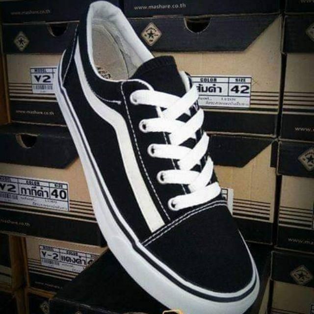 🔥Hot item🔥 ส่งไว!!! ราคาถูกที่สุด!!! ใน Shopee!!! รองเท้าผ้าใบ Mashare​ ทรง OLD SKOOL รุ่น V7 ไซส์​ ​: 37 - 45