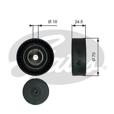 ลูกรอกสายพานหน้าเครื่อง BMW E36 E46 E34 E39 E38 X3 E83 เครื่อง M43 M42 M44 M50 M52 M54