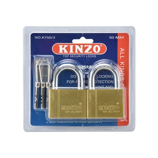 KINZO กุญแจทองแบบแขวนคินโซ่ K750-50/2