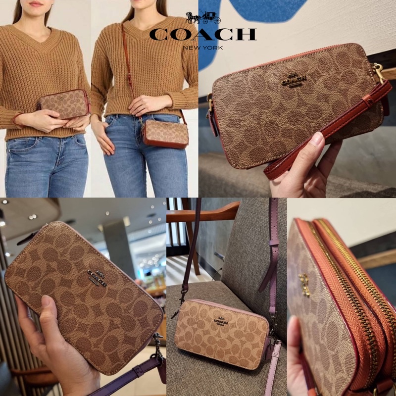 COACH F89399 KIRA CROSSBODY IN SIGNATURE CANVAS