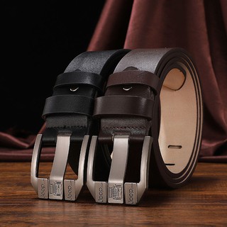 【 COD / Ready Stock 】 Mens Belt Men Business style Belt Luxury Vintage Metal Pin Buckle Designer Belts  Strap Male for