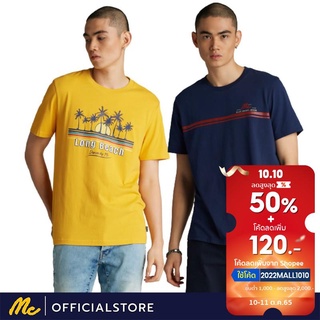 Mc Jeans เสื้อยืดผู้ชาย เสื้อแขนสั้น เสื้อยืด มีให้เลือก 2 รุ่น ผ้านุ่ม ระบายอากาศได้ดี MTSZ5