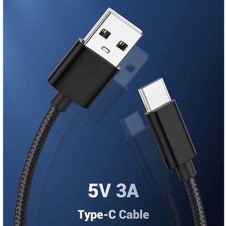 สายชาร์จ โทรศัพท์ 3A สายดาต้า USB-C 1 ม. USB type C CHARGER CABLE TYPE-C (SYNC &amp; CHARGE) 1 METER