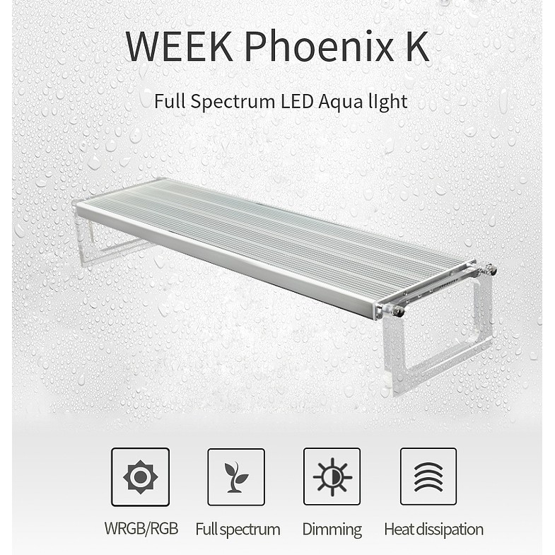 Phoenix K P600-RGB (60W) โคมไฟสำหรับตู้ปลา และตู้ไม้น้ำขนาด 24นิ้ว