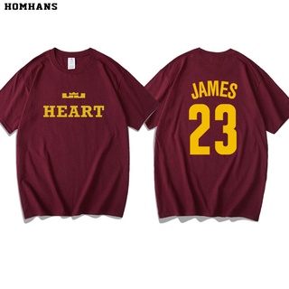 James Men s Cotton Round Neck Printed Short Sleeve T-shirt No. 23 Basketball Sports Training Jacket Large Size Loose Hal