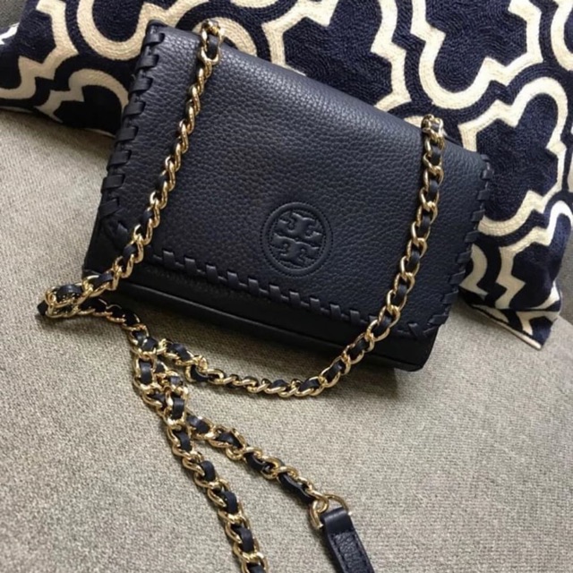 TORY BURCH MARION SHRUNKEN SHOULDER BAG