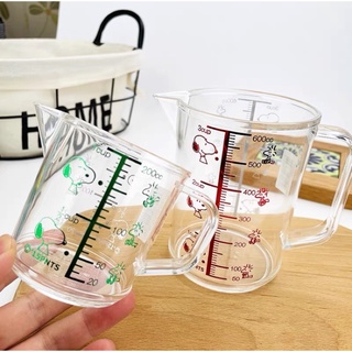 🚚 พร้อมส่ง OSK Snoopy Measuring Cup ถ้วยตวง 200 มล. และ 600 มล.