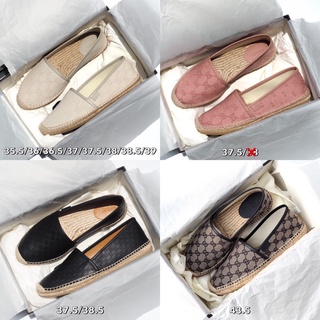 (ของแท้100%) รองเท้า New Gucci espadrille พร้อมส่ง