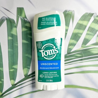 โรลออนสติ๊ก ระงับกลิ่น Unscented Deodorant Long Lasting 64 g (Toms of Maine®)