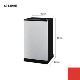 TOSHIBA ตู้เย็น 1 ประตู ความจุ 5.2 คิว รุ่น GR-C149